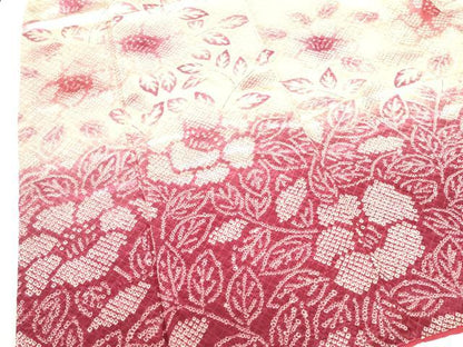 平和屋着物●豪華振袖　総絞り　草花　暈し染め　正絹　逸品　DABH0838op
