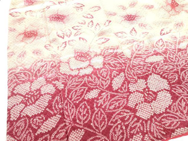 平和屋着物●豪華振袖　総絞り　草花　暈し染め　正絹　逸品　DABH0838op