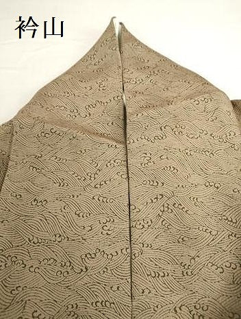 平和屋着物●上質な小紋　立波文　正絹　逸品　DABH0859op