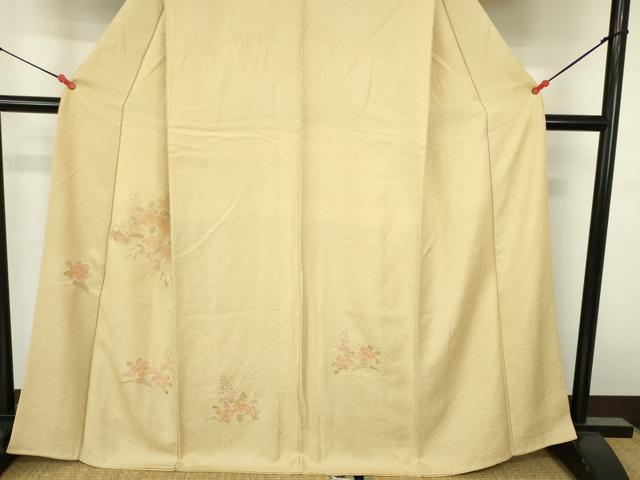 平和屋着物●中国三大刺繍　スワトウ刺繍　汕頭刺繍　総刺繍　訪問着　草花　正絹　逸品　DABH0863op