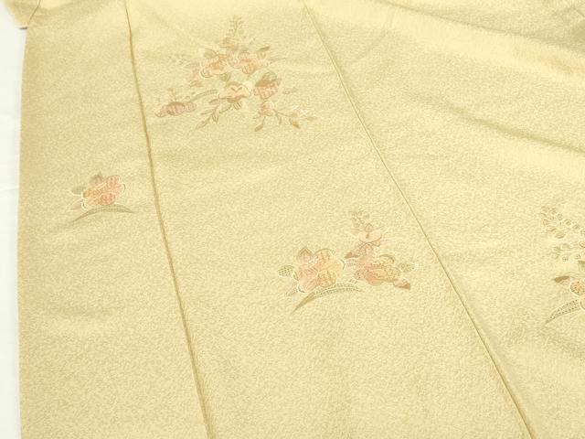 平和屋着物●中国三大刺繍　スワトウ刺繍　汕頭刺繍　総刺繍　訪問着　草花　正絹　逸品　DABH0863op