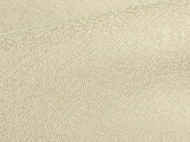 平和屋着物●上質な色無地　草花地紋　枯色　正絹　逸品　DABH0870op