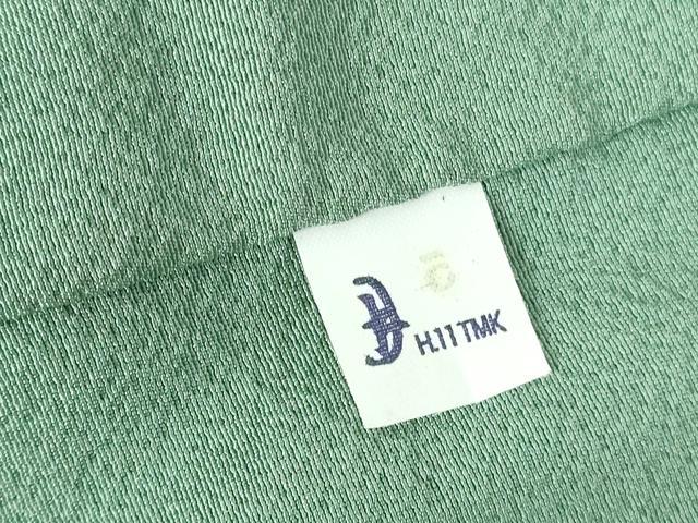 平和屋着物●上質な色無地　柳染色　ロング丈　正絹　逸品　未使用　DABH0872op