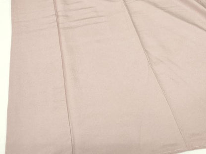 平和屋着物●上質な色無地　霞地紋　薄柿色　正絹　逸品　未使用　DABH0875op