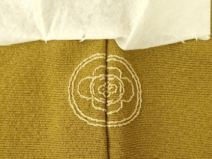 平和屋着物●上質な色無地　山吹茶色　ロング丈　正絹　逸品　未使用　DABH0879op