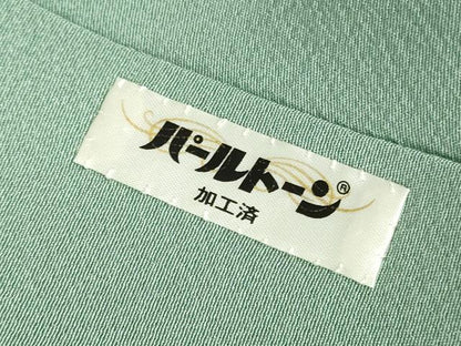 平和屋着物●上質な色無地　薄青色　正絹　逸品　DABH0881op