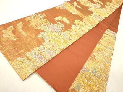 平和屋本店▼六通柄袋帯　宮廷雅趣　本金引箔　正絹　逸品　DABH0895op