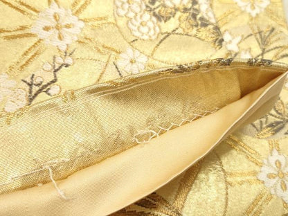 平和屋本店▼六通柄袋帯　歌仙の宴　本金引箔　正絹　逸品　DABH0896op