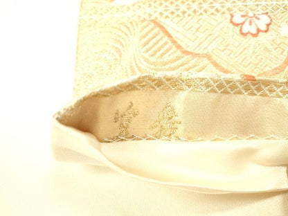 平和屋本店▼六通柄袋帯　唐織　宴舞　鳳凰花文　本金箔九百錦　正絹　逸品　DABH0908op