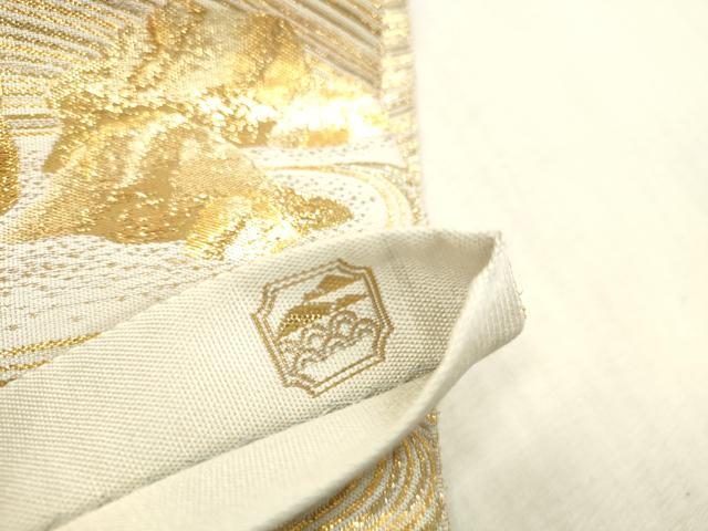 平和屋本店▼六通柄袋帯　枯山水　本金箔　正絹　逸品　DABH0947op