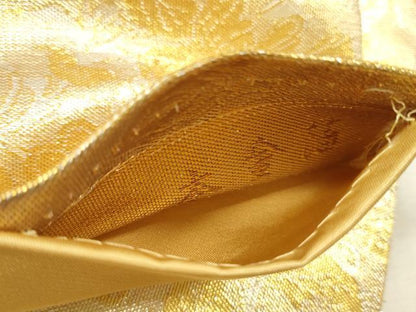 平和屋本店▼六通柄袋帯　唐織　麗華錦　鳳凰舞蝶花文　本金箔　正絹　逸品　DABH0954op