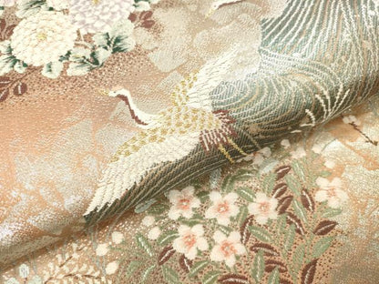 平和屋本店▼六通柄袋帯　唐織　九百織京百景　本金箔　正絹　逸品　DABH0962op