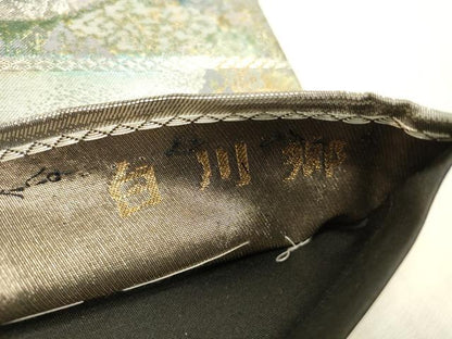 平和屋本店▼六通柄袋帯　小京都　白川郷　本金箔入　引箔　正絹　逸品　DABH0963op