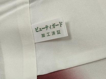 平和屋着物■上質な小紋　鴛鴦花文　正絹　逸品　DABH1016qa