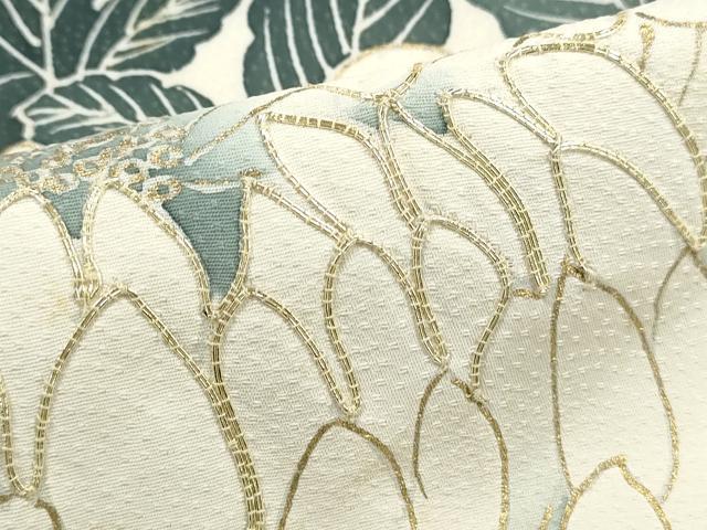 平和屋着物■訪問着　駒刺繍　乱菊　金彩　正絹　逸品　DABH1019qa