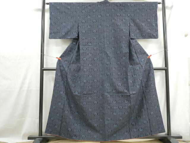 平和屋着物■上質な紬　有栖川文様　正絹　逸品　DABH1020qa