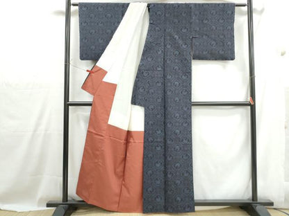 平和屋着物■上質な紬　有栖川文様　正絹　逸品　DABH1020qa