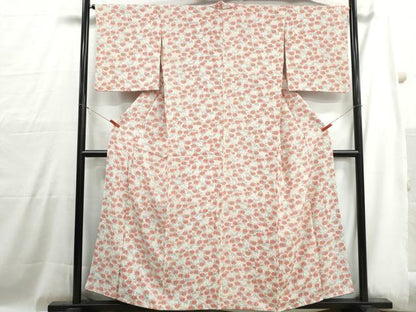 平和屋着物■上質な小紋　菊尽くし　金彩　正絹　逸品　DABH1026qa