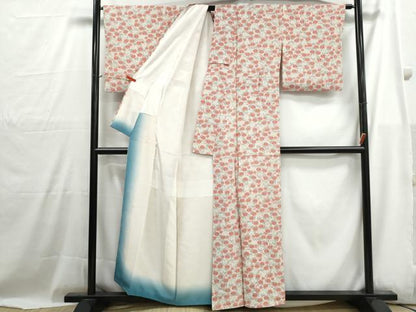 平和屋着物■上質な小紋　菊尽くし　金彩　正絹　逸品　DABH1026qa