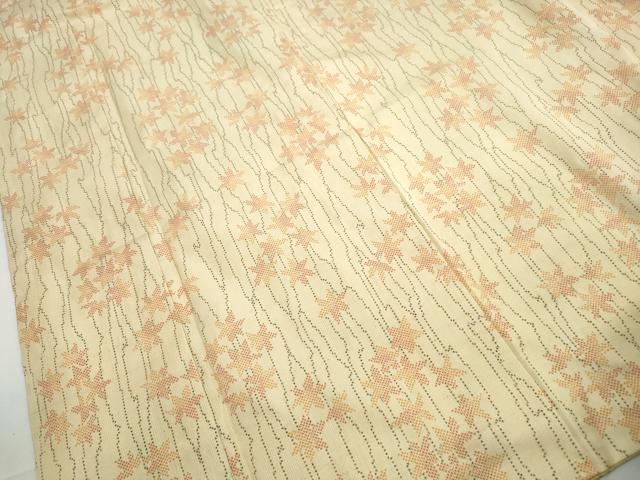 平和屋着物■本場大島紬　7マルキ　楓間道　正絹　逸品　DABH1031qa