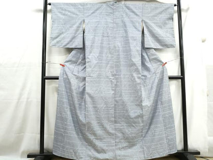 平和屋着物■本場大島紬　7マルキ　幾何学文　正絹　逸品　DABH1032qa