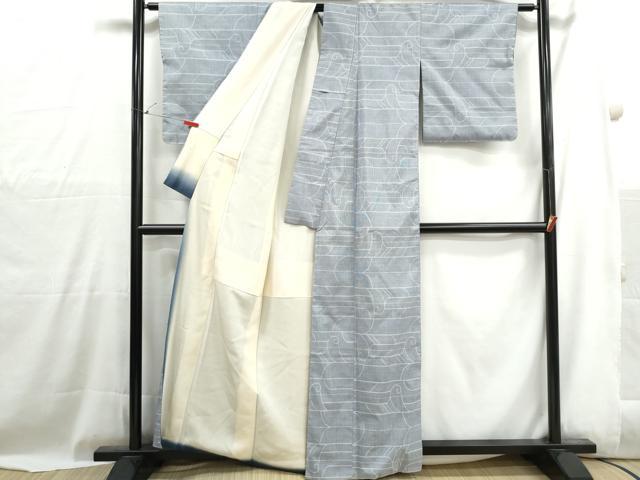 平和屋着物□本場大島紬 7マルキ 幾何学文 正絹 逸品 DABH1032qa