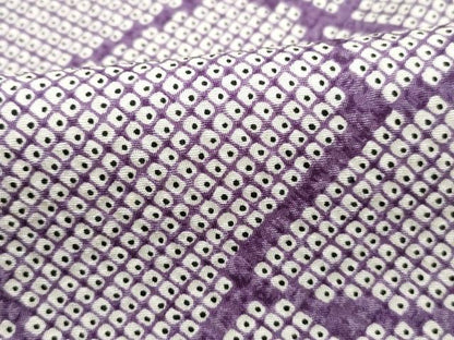 平和屋着物■上質な小紋　石畳　鹿の子文　正絹　逸品　DABH1040qa