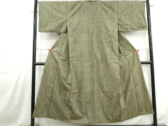 平和屋着物■上質な紬　間道　正絹　逸品　DABH1051qa