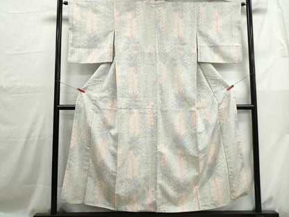 平和屋着物■上質な紬　樹林文　正絹　逸品　DABH1057qa