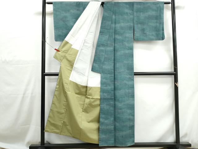 平和屋着物■上質な紬　霞文　正絹　逸品　DABH1060qa