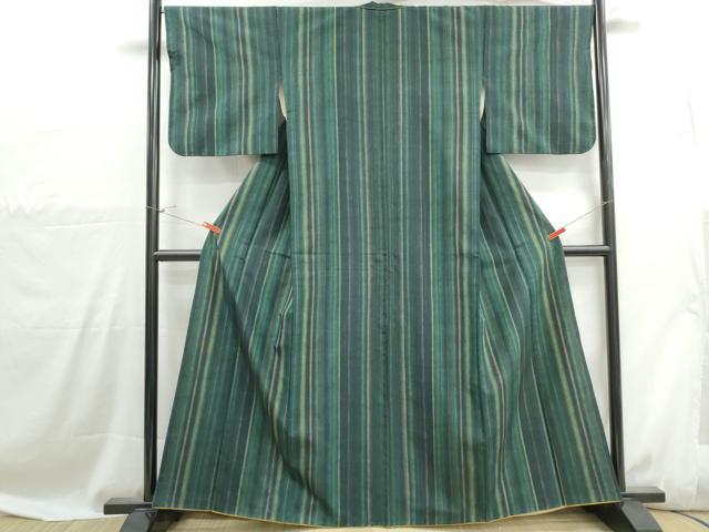 平和屋着物■上質な紬　間道　正絹　逸品　DABH1062qa