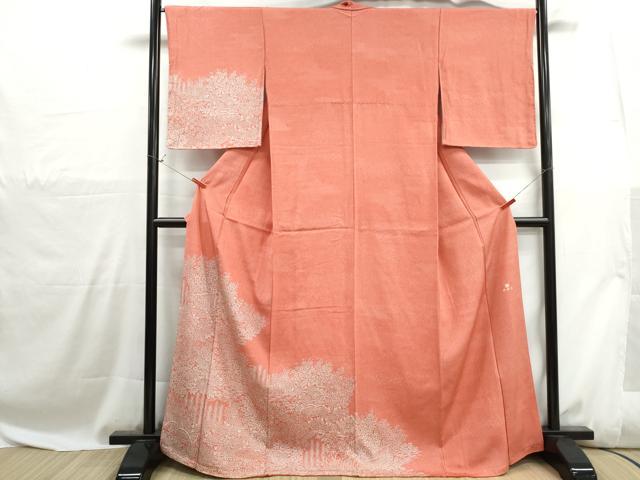 平和屋着物■江戸小紋　訪問着　秀綱作　エ霞花文　正絹　逸品　DABH1069qa