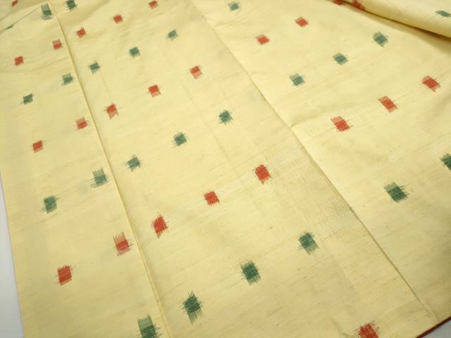 平和屋着物■上質な紬　変わり格子　正絹　逸品　DABH1073qa