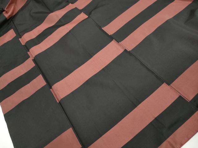平和屋着物■本場縞大島紬　横段文　正絹　逸品　DABH1074qa