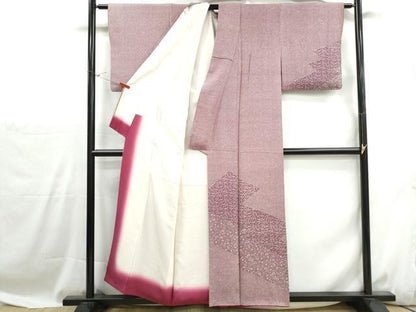平和屋着物■江戸小紋　訪問着　宝尽くし花鳥文　正絹　逸品　DABH1080qa