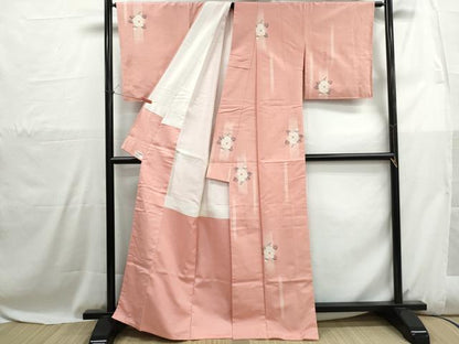 平和屋着物■上質な紬　枝椿文　正絹　逸品　DABH1090qa