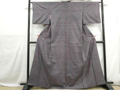 平和屋着物■上質な紬　間道　正絹　逸品　DABH1091qa