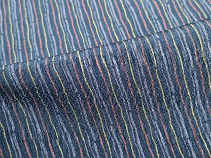 平和屋着物■上質な小紋　間道　鬼しぼ縮緬　正絹　逸品　DABH1107qa