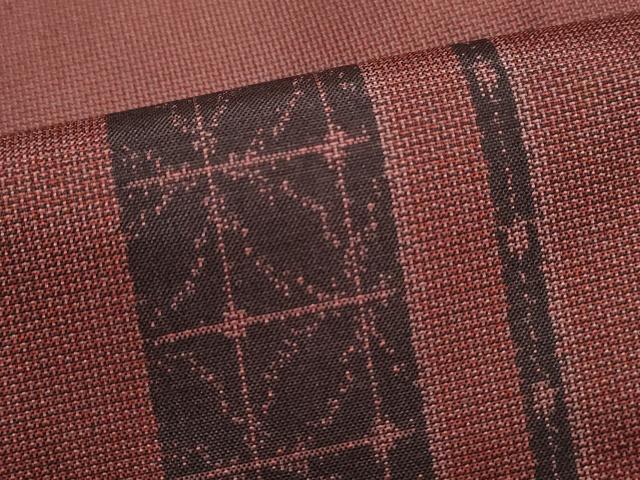 平和屋着物■本場大島紬　9マルキ　横段文　正絹　逸品　DABH1114qa