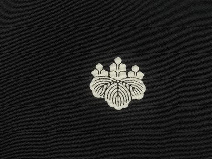 平和屋着物■豪華黒留袖　刺繍　地紙花鼓文　金彩　正絹　逸品　DABH1116qa