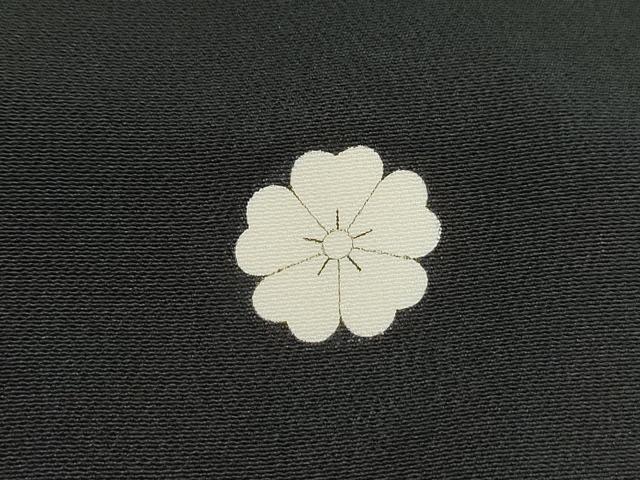平和屋着物■豪華黒留袖　松皮菱飛鶴花文　金彩　正絹　逸品　DABH1127qa