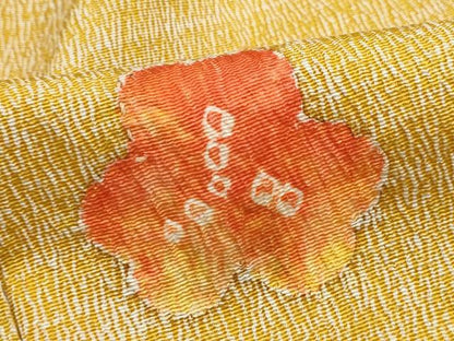 平和屋着物■上質な小紋　舞梅文　正絹　逸品　DABH1131qa