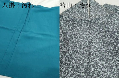 平和屋着物■上質な小紋　更紗花文　正絹　逸品　DABH1134qa