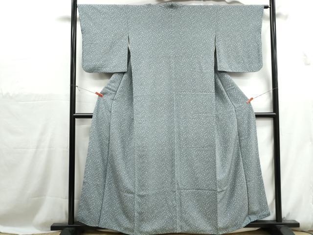 平和屋着物■上質な小紋　更紗花文　正絹　逸品　DABH1134qa