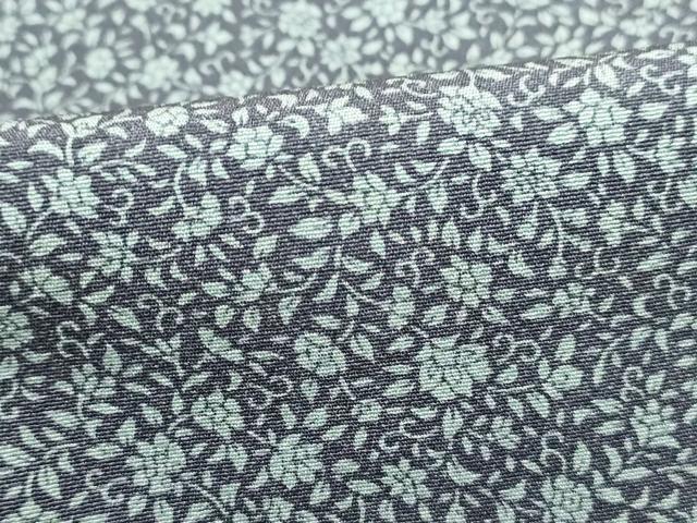 平和屋着物■上質な小紋　更紗花文　正絹　逸品　DABH1134qa