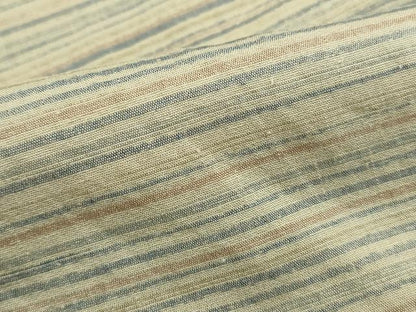 平和屋着物■上質な紬　横段文　正絹　逸品　DABH1143qa