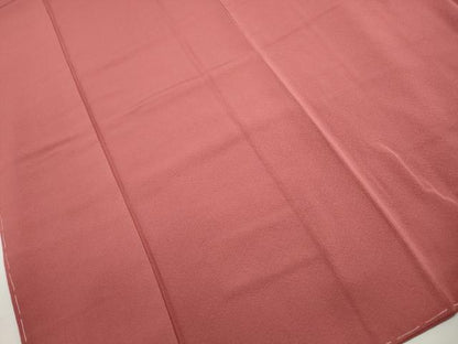 平和屋着物■上質な色無地　作家物　甚三紅色　正絹　逸品　DABH1149qa