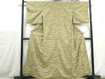 平和屋着物■上質な小紋　渡橋文　暈し染め　正絹　逸品　DABH1153qa