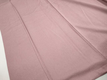 平和屋着物■上質な色無地　霞地紋　石竹色　正絹　逸品　DABH1157qa