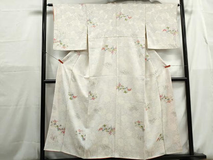 平和屋着物■上質な小紋　亀甲花文　正絹　逸品　DABH1168qa